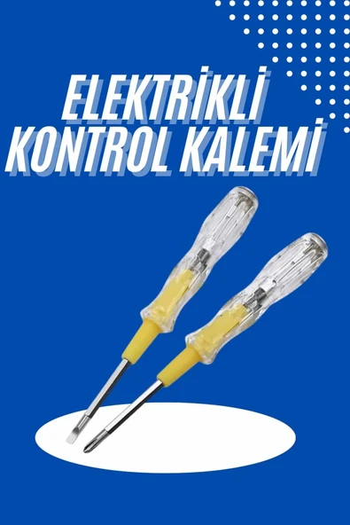 CEYLAN ADAM Çift Uçlu Kontrol Kalemi Elektrik Test Kalemi Şeffaf ürün görseli 1
