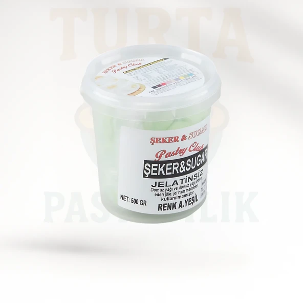 SEKER SUGAR 500 GR  HAMUR  AÇIK YEŞİL ürün görseli 1