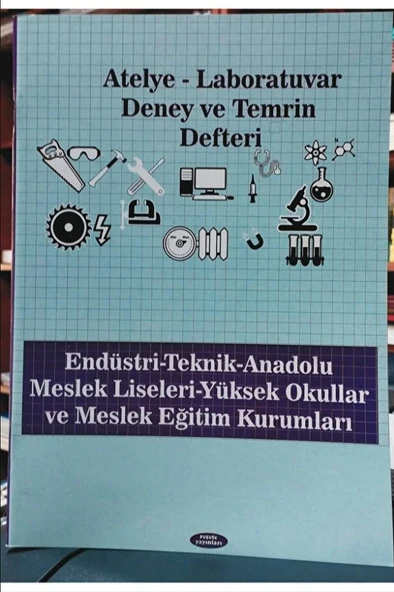 Atelye Laboratuvar Deney ve Temrin Defteri Karton Kapak 32 Yaprak (64 Sayfa) ürün görseli 1