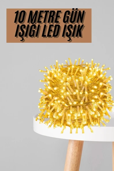 CEYLAN ADAM Dekoratif Peri Led 100 Ledli Gün Işığı Pilli 10 Metre Gün Işığı ürün görseli 1