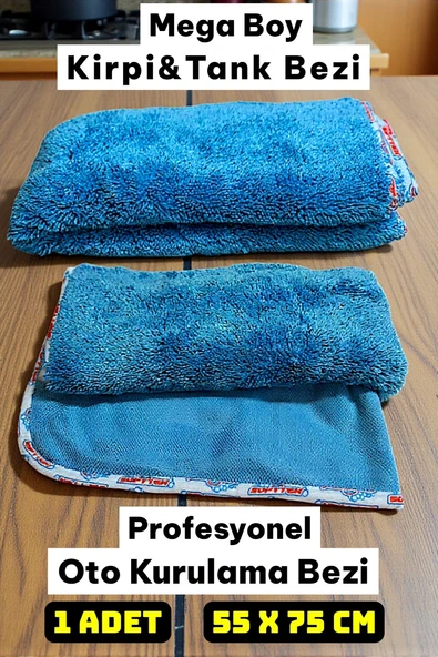 Technow Softtex 55x75 | Kirpi Bez | Profesyonel Premium Oto Kurulama Bezi | Bükümlü Iplik Ultra Kalın Doku ürün görseli 1