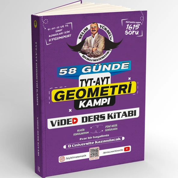 Bıyıklı Matematik 58 Günde Tyt Ayt Geometri Kampı ürün görseli 1