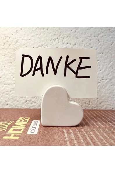 Kalp Notluk, Fotoğraf ve Kart Tutucu | Casa di Duck ürün görseli 1