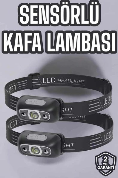 Mey İthalat® Kafa Lambası Kamp Lambası Led Işık Şarjlı Ayarlanabilir ürün görseli 1