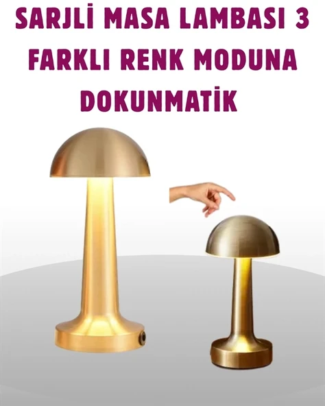 Mey İthalat® Taşınabilir Dokunmatik LED Lamba – Sıcak & Soğuk Işık Ayarı ürün görseli 1