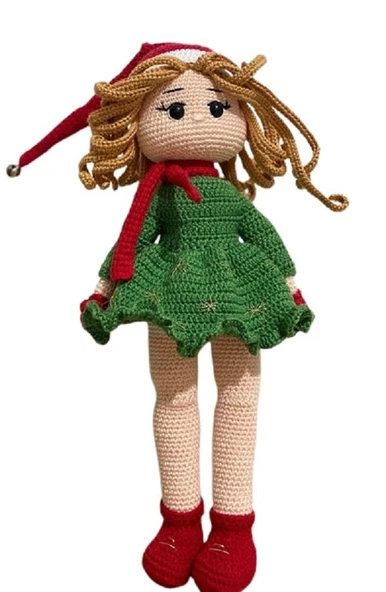 Yeni Yıl Bebeği Vanilya Amigurumi Organik Oyuncak ürün görseli 1