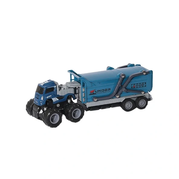 Mey İthalat® KLX600-377 Sürtmeli Die Cast 4x4 Kapalı Kasa İnşaat Tırı -Vardem ürün görseli 1