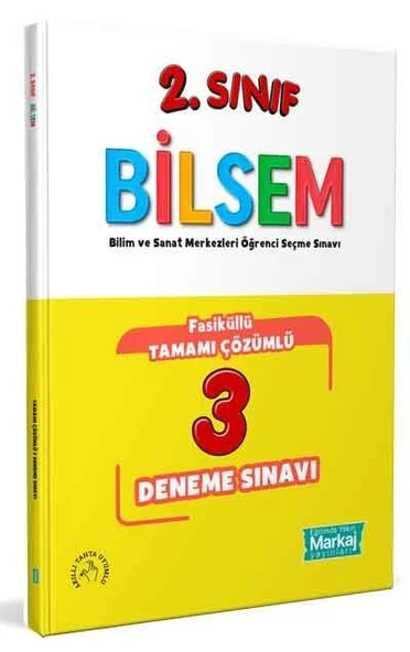 2. Sınıf Bilsem Çözümlü 3 Fasikül Deneme Sınavı Markaj Yayınları ürün görseli 1