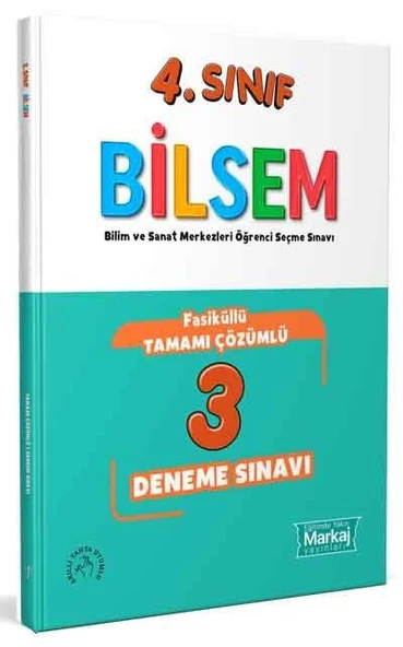 4. Sınıf Bilsem Çözümlü 3 Fasikül Deneme Sınavı Markaj Yayınları ürün görseli 1