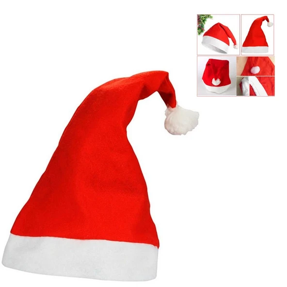 Noel Baba Şapkası 3 Adet Set - Resim 2