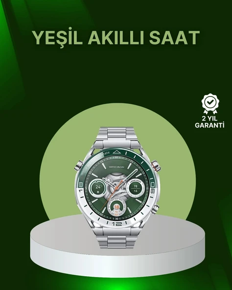 Mey İthalat® Amoled Ekran Akıllı Saat Harita Gösterimli Bluetooth Aramalı 3 Kayışlı ürün görseli 1