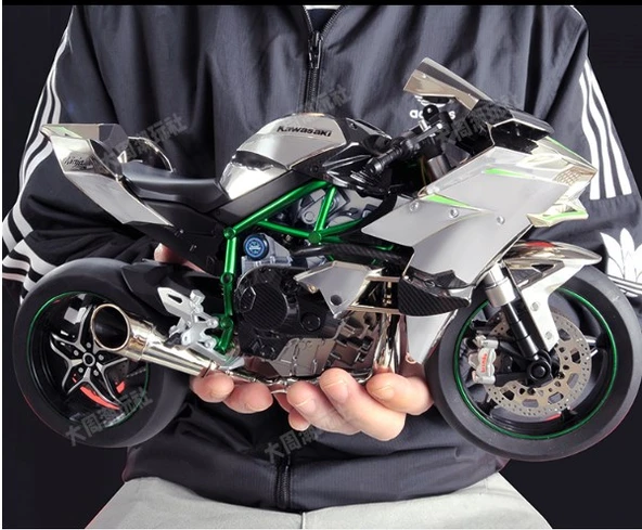 PTTAVM: XLG Kawasaki H2R 1:6 Dinamik Alaşım Motosiklet Modeli