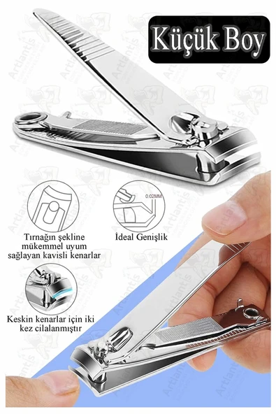 Tırnak Makası Küçük 1 Adet Premium El ve Ayak Tırnağı Makası Törpülü Paslanmaz Çelik Hassas Kesim Erkek Kadın Çocuk ürün görseli 1