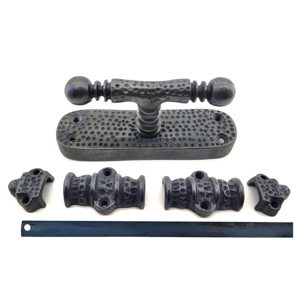 Antika Tarz Dekoratif Pirinç Üstten İspanyolet - 133x40 mm, Oksit ürün görseli 1