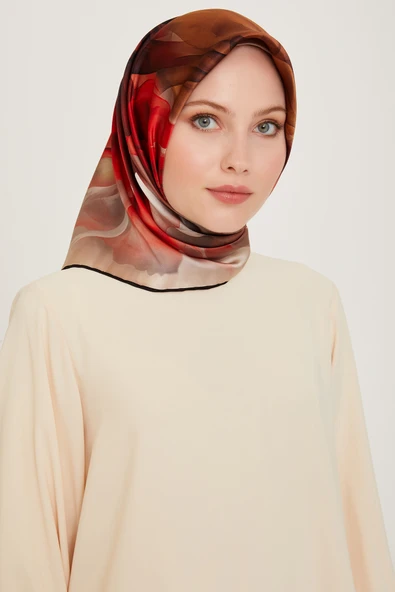 SONBAHAR KIŞ  İPEK EŞARP 9444D (S) ( NOSTALJİ SURA)-9244D ürün görseli 1