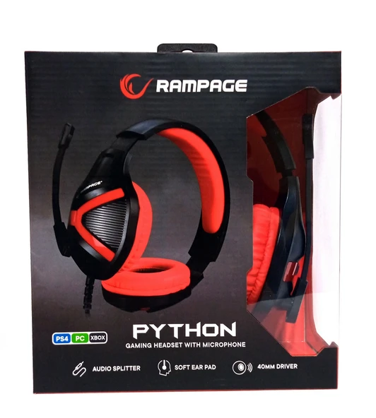 Rampage RM-X1 Python Kafa Üstü Oyuncu Kulaklığı 3.5mm PC/PS4/XBOX - Resim 6
