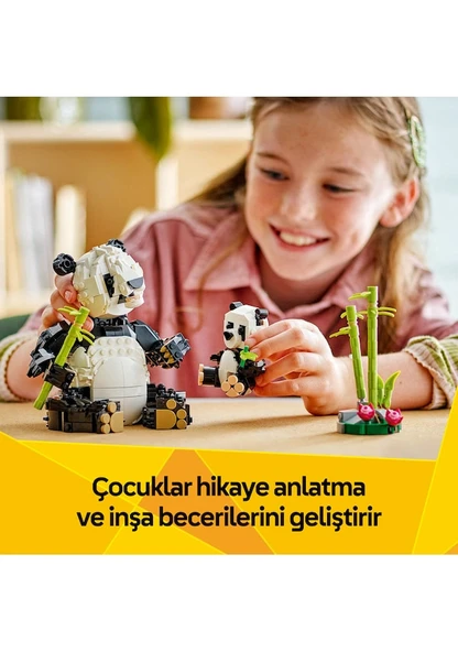 Lego Creator 3in1 - Panda Ailesi 31165 Lisanslı Ürün - Resim 5