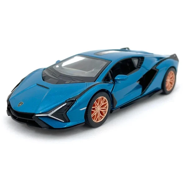 Kinsmart Die Cast Lamborghini Sian FKP 37(Mavi) 1/40 Model Araba ürün görseli 1