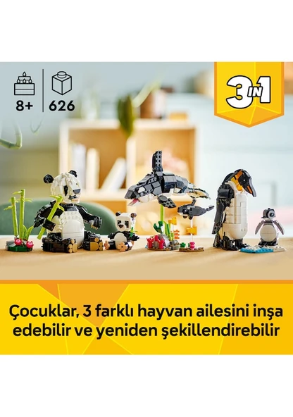 Lego Creator 3in1 - Panda Ailesi 31165 Lisanslı Ürün - Resim 2