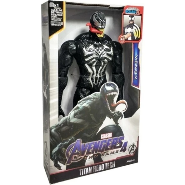 Avengers Venom Figür Venom Işıklı Ve Sesli Aksiyon Figür Oyuncak ürün görseli 1