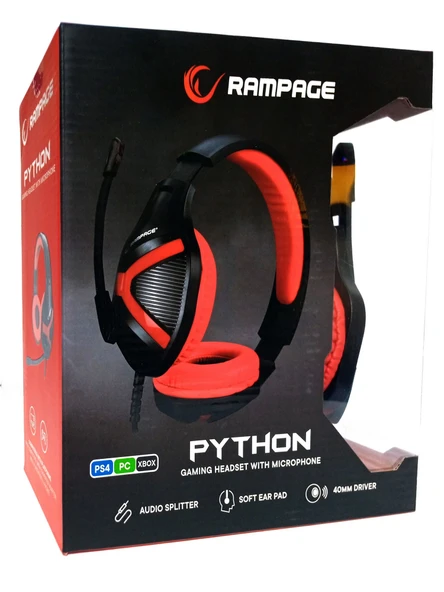 Rampage RM-X1 Python Kafa Üstü Oyuncu Kulaklığı 3.5mm PC/PS4/XBOX - Resim 8