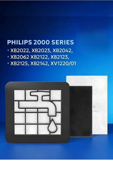 srfn ticaret Philips 2000 Serisi XB2023 Model Uyumlu Süpürge Filtre Seti ürün görseli 1