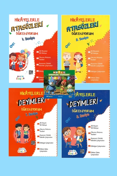 Hakim Çocuk 1.ve 2.Seviye Hikayelerle Atasözler ve Deyimleri Öğreniyorum ürün görseli 1