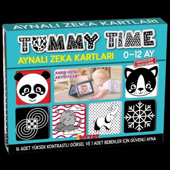 Diytoy Tummy Time Aynalı Zeka Kartları ürün görseli 1