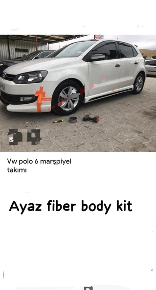 VOLSKVAGEN POLO 6R YAN MARŞBİYEL TAKIMI FİBER BOYASIZ ürün görseli 1
