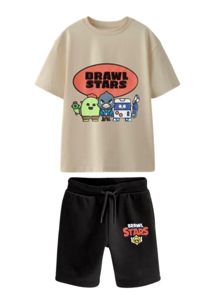 Brawl Stars Şortlu Erkek Çocuk Takım - Resim 2