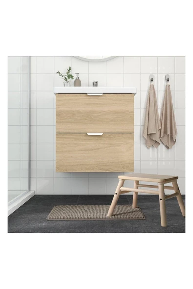 Toftbo Banyo Paspası Bej 40x60 Cm ürün görseli 1