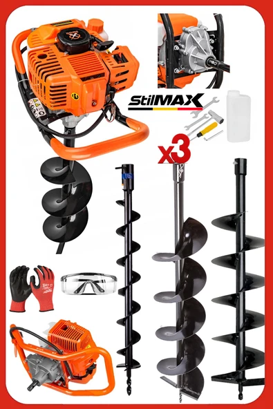 ST12HPM Titanyum 3 Başlıklı 100-150-200MM Toprak Burgu Makinası 20HPX Motor Gücü Profesyonel Seri ürün görseli 1