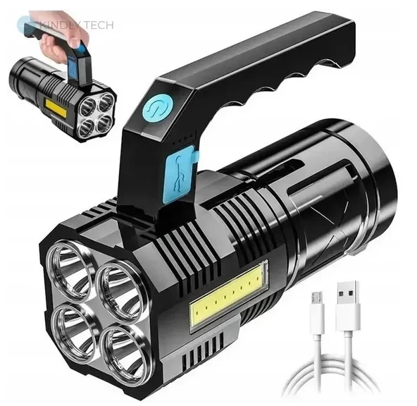 El Feneri Usb Şarjlı (2818) - Resim 3