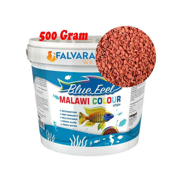 Blue Feel Malawi Colour Chips Balık Yemi 500 G ürün görseli 1