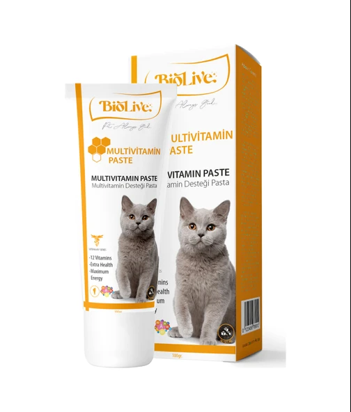 Biolive Kediler İçin Multivitamin Paste 100 G ürün görseli 1