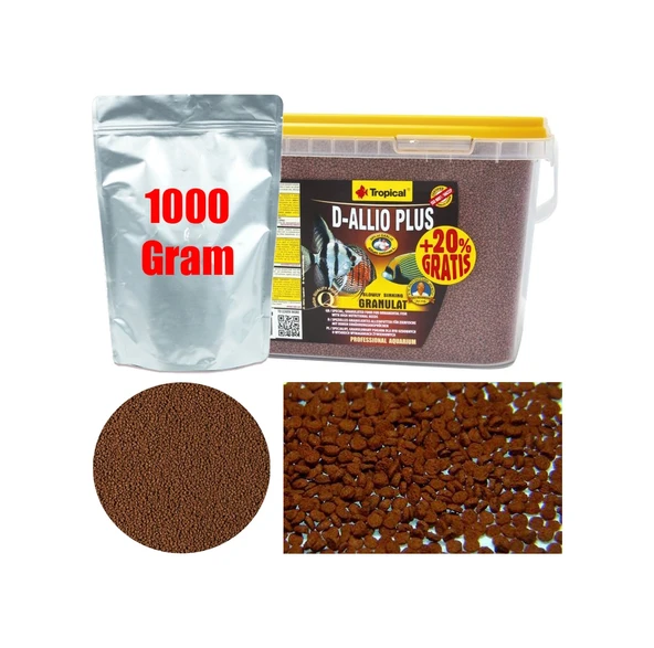 Tropical D-Allio Plus Gran Sarımsaklı Granül Yem 1 KG ürün görseli 1