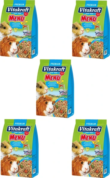 Vitakraft Menü Vital Premium Ginepig Yemi 1 Kg x 5  Adet ürün görseli 1