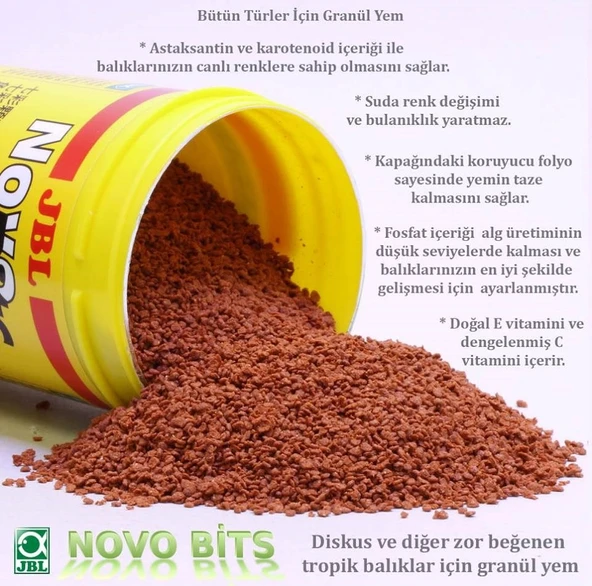 Jbl Novo Bits Discus Ciklet Balık Yemi Kovadan Bölme 100 G ürün görseli 1