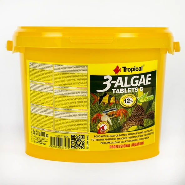 Tropical 3 Algae Tablets B Tablet Balık Yemi 250 G ürün görseli 1