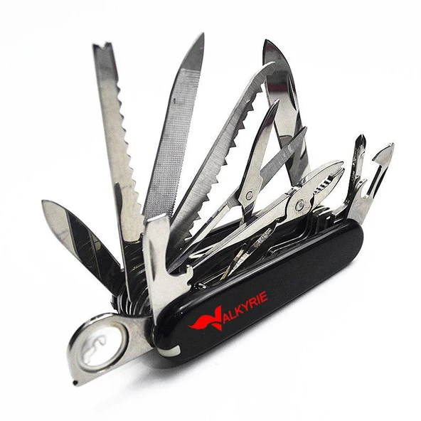 Valkyrie17 Fonksiyonlu Çok Amaçlı Multitool Çakı Profesyonel Outdoor & Günlük Kullanım ürün görseli 1