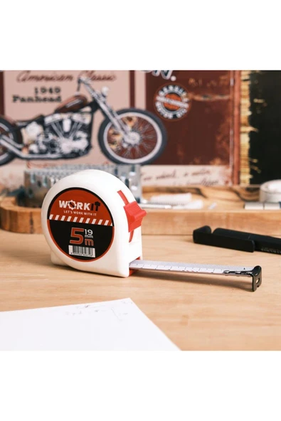Work It 5Mx19Mm Şerit Metre - Resim 4