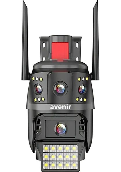 AV-S313 4MP 2 KAMERALI PTZ WİFİ SİRENLİ KAMERA ürün görseli 1