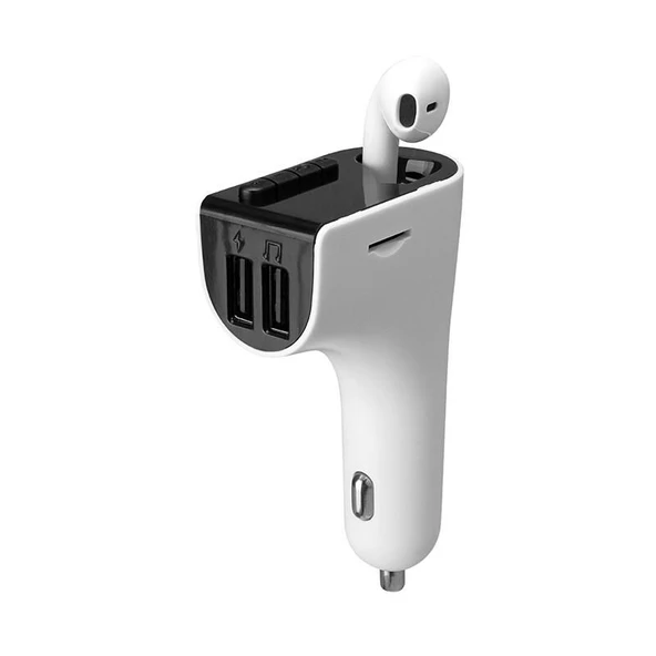 S-link SL-BT245 Bluetooth Kulaklık ve TF+USB Fm Transmitter 5V 3.1A, 5V 1A ürün görseli 1