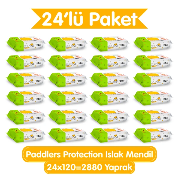 Paddlers Protection Islak Havlu 24x120 li Koli (2880 Yaprak) ürün görseli 1
