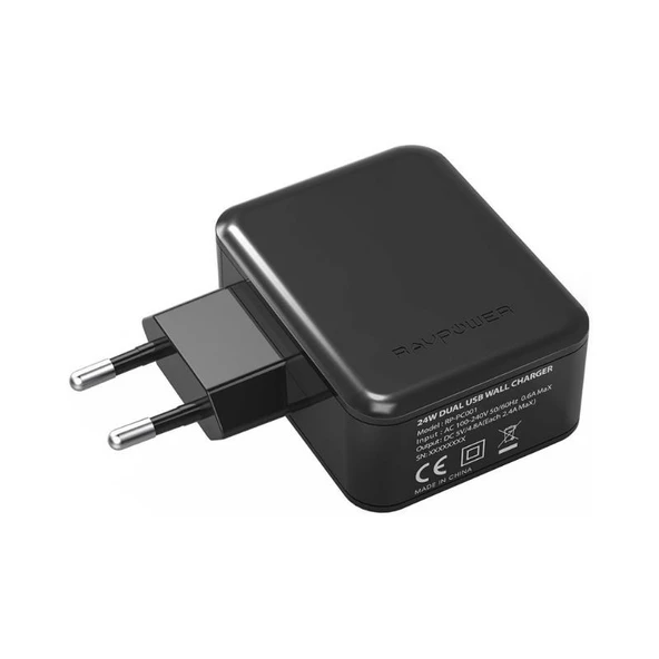 Ravpower RP-PC001 Iki USB Portlu 17W Hızlı Şarj Aleti ürün görseli 1
