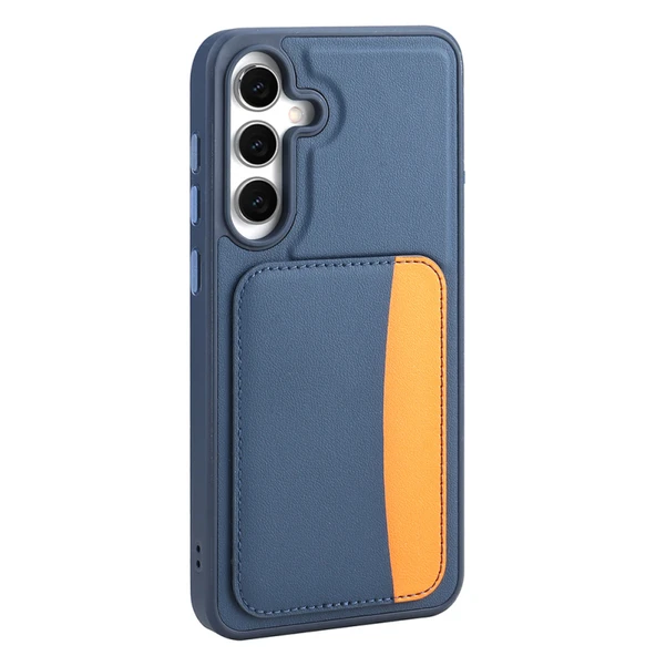 Galaxy S25 FE İle Uyumlu Kılıf Kartlıklı Şık Silikon Kapak RCV / X-Kart ürün görseli 1