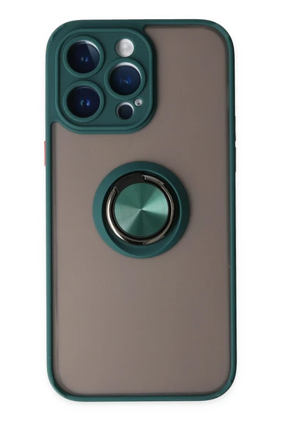 iPhone 14 Pro Max Yüzüklü ve Buğulu Silikon Kapak RCV/Montreal Yüzüklü ürün görseli 1