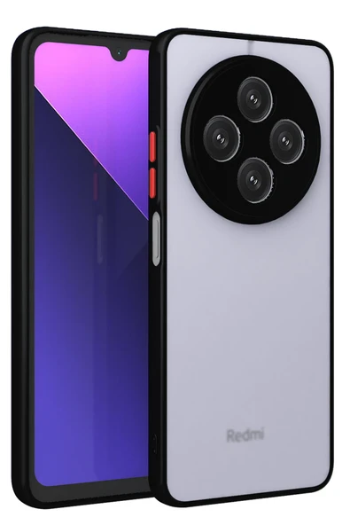 Redmi 14C Transparan Mat Tasarımlı Silikon Kapak RCV/Montreal ürün görseli 1