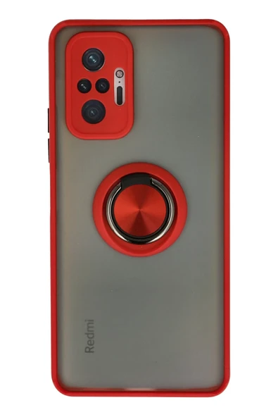 Redmi Note 10 Pro Yüzüklü ve Buğulu Silikon Kapak RCV/Montreal Yüzüklü ürün görseli 1