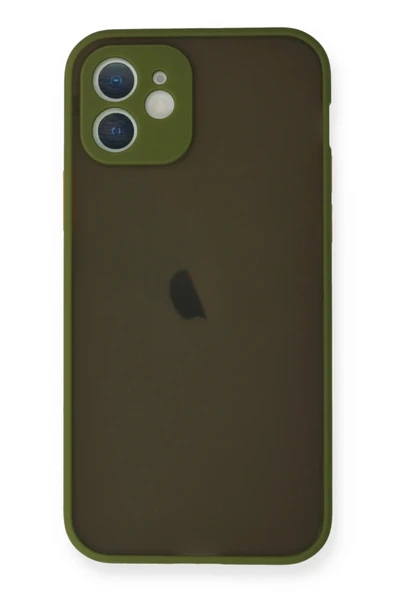 iPhone 12 Mini Transparan Mat Tasarımlı Silikon Kapak RCV/Montreal ürün görseli 1